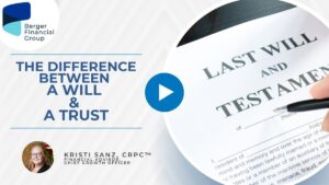 the difference between a will and a trust